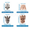 Fashewelry 32Pcs 16 Styles Tibetan Style Alloy Beads FIND-FW0001-13-6