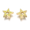 Brass Enamel Beads KK-B023-03G-3
