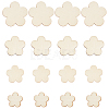 4 Bags 4 Style Natural Wooden Cabochon WOOD-CA0001-22-1