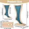 Foot Shaped Wood Anklet Storage Jewelry Rack ODIS-WH0106-23-2