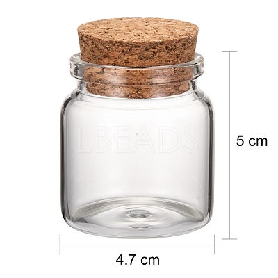 Glass Jar Glass Bottles Bead Containers AJEW-S074-03A-1