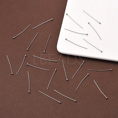 Tarnish Resistant 304 Stainless Steel Ball Head Pins X-STAS-L153-03-1