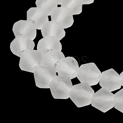 Imitate Austrian Crystal Frosted Glass Beads Strands GLAA-F029-TM3mm-B13-1