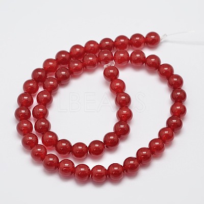 Natural & Dyed Malaysia Jade Bead Strands X-G-A146-8mm-A02-1