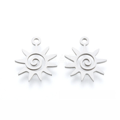 Non-Tarnish 201 Stainless Steel Charms STAS-N090-LA995-1-1