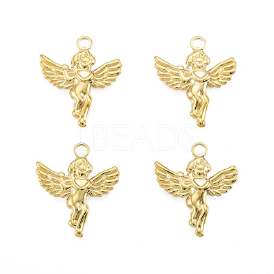 Ion Plating(IP) 201 Stainless Steel Pendants STAS-N098-237LG-1