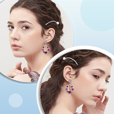40Pcs 5 Style 304 Stainless Steel Stud Earring Findings STAS-DC0011-79-1