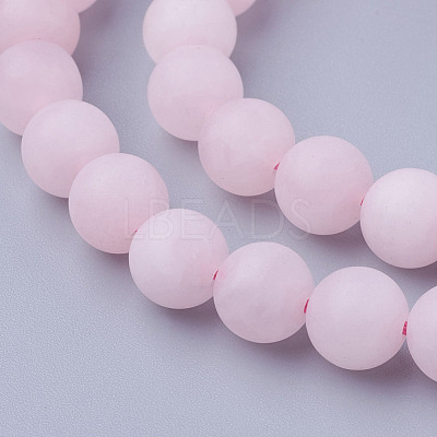 Natural Rose Quartz Bead Strands G-G735-59F-8mm-1