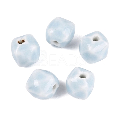 Vintage Handmade Porcelain Beads PORC-N013-18-15-1