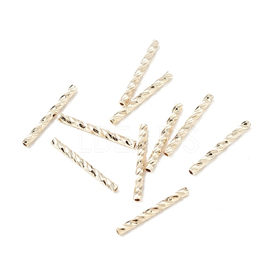 Rack Plating Brass Straight Tube Beads LS-KK-WH0061-03B-G-1
