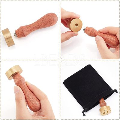 1Pc Brass Stamp Head DIY-OC0008-66H-1