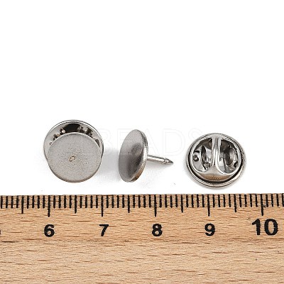 304 Stainless Steel Butterfly Clutches Pin Backs STAS-P262-03P-03-1