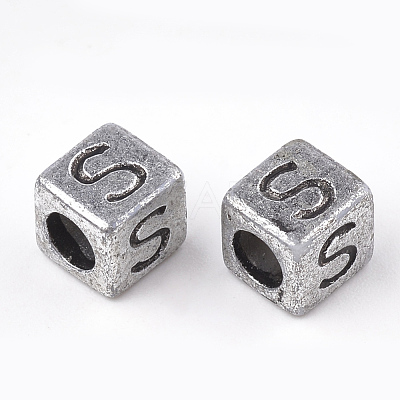 Plated Acrylic Beads PB43C9308B-M-1
