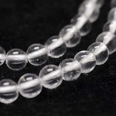 Natural Quartz Crystal Beads Strands G-D840-61-4mm-1
