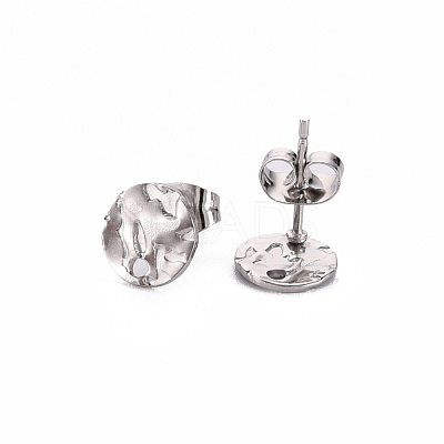 Non-Tarnish 304 Stainless Steel Stud Earring Findings STAS-T052-38A-P-1