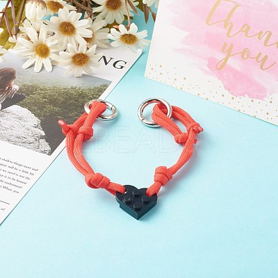 Polyester & Spandex Cord Bracelet Sets BJEW-JB06367-01-1