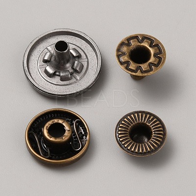 Alloy Snap Button FIND-WH0421-74B-1