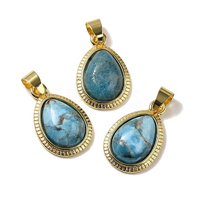 Natural Apatite Pendants G-M405-05G-06-1