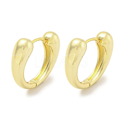 Brass Hoop Earrings EJEW-L211-010K-G-1