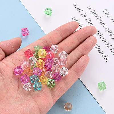 Transparent Acrylic Beads X-TACR-Q259-12mm-V-1