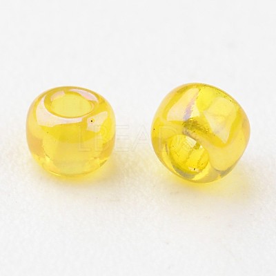 Round Transparent Colors Rainbow Glass Seed Beads X-SEED-A007-2mm-170-1