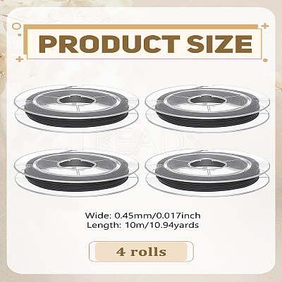 4 Rolls Tiger Tail Wire TWIR-LP0001-17B-05-1