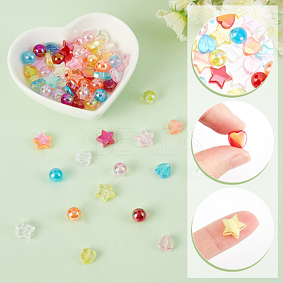 690Pcs 18 Style Transparent Acrylic Beads TACR-PH0001-40-1