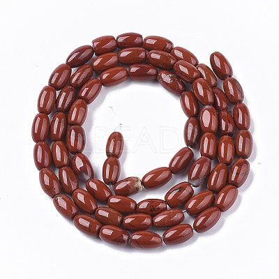 Natural Red Jasper Beads Strands G-S364-016-1