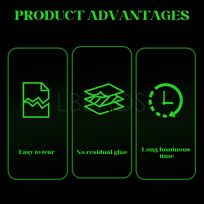 10M Luminous PET Adhesive Tape for Stage AJEW-SP0002-35A-02-1