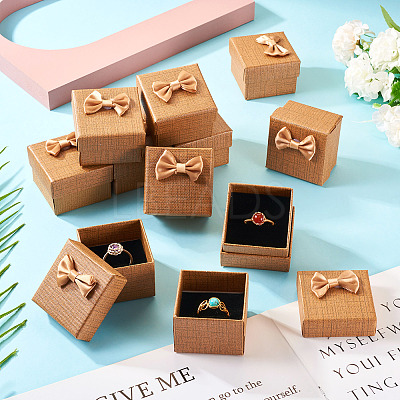 Square Cardboard Paper Ring Gift Storage Boxes CON-TAC0001-17E-1