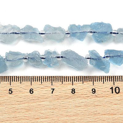 Raw Rough Natural Aquamarine Beads Strands G-D101-A13-1