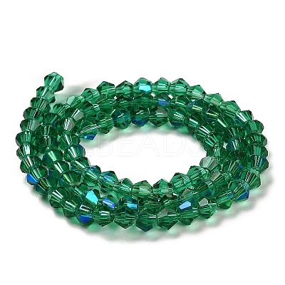 Transparent Electroplate Glass Beads Strands EGLA-A039-T2mm-L10-1