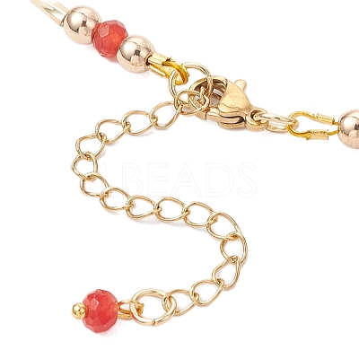 Natural Malaysia Jade Necklaces NJEW-JN05339-1
