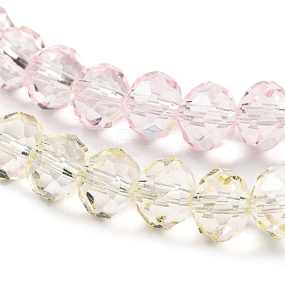 Transparent Painted Glass Beads Strands LS-DGLA-A034-T6mm-A25-1