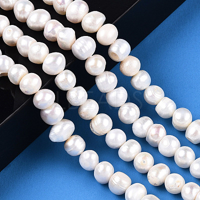 Natural Cultured Freshwater Pearl Beads Strands X1-PEAR-N013-08G-1