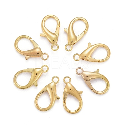 Zinc Alloy Lobster Claw Clasps X-E107-G-NF-1