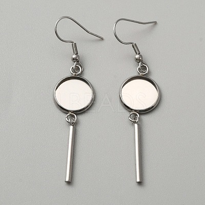 314 Stainless Steel Earring Hooks STAS-WH0046-01B-1
