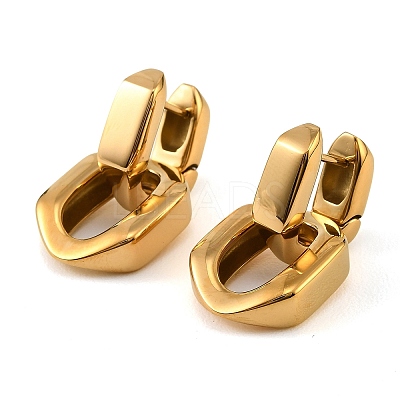 304 Stainless Steel Hoop Dangle Earrings for Women SA-CBAABBA-16G-1