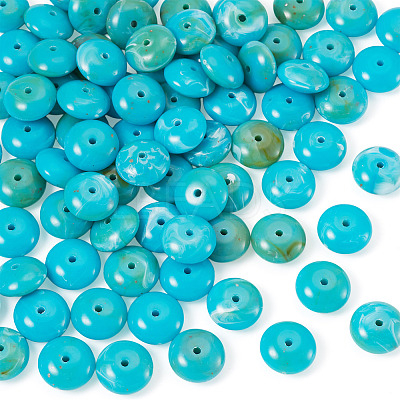 80Pcs 61G Acrylic Imitation Gemstone Beads MACR-TADJ0001-10I-1
