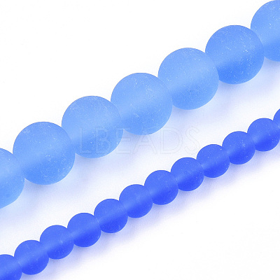 Transparent Glass Beads Strands GLAA-T032-T4mm-MD04-1