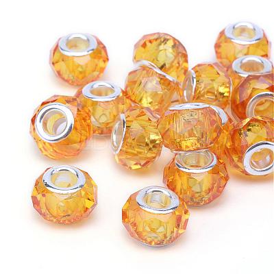 Handmade Glass European Beads GPDL25Y-50-1