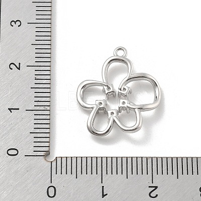 Brass Micro Pave Cubic Zirconia Pendants KK-D283-05P-1