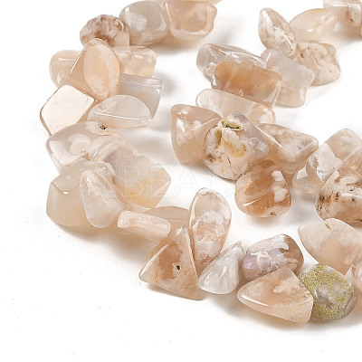 Natural Cherry Blossom Agate Beads Strands G-NH0010-F02-01-1