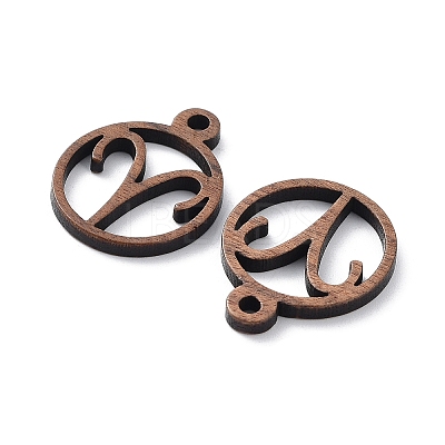 Walnut Wood Laser Cut Pendants WOOD-Q051-07G-1