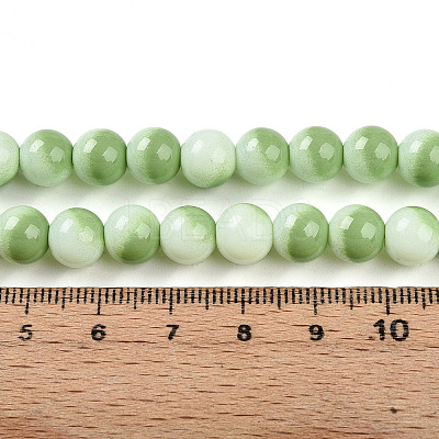 Baking Paint Glass Beads Strands DGLA-N012-8mm-04-1