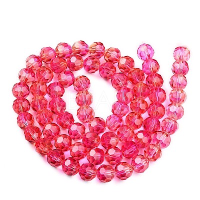 Baking Paint Transparent Glass Beads X1-DGLA-A035-T10mm-A02-1