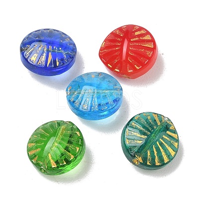 Baking Paint Transparent Glass Beads GL-CBA8D6A-13-1