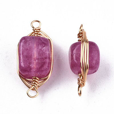 Natural Agate Links Connectors G-T131-99E-1