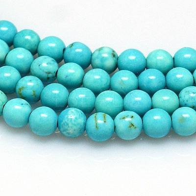 Natural Magnesite Beads Strands TURQ-G103-8mm-01-1