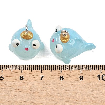 Marine Series Transparent Resin Pendants LS-RESI-XCP0002-42A-1